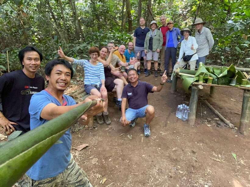 1 Day Trekking in Chiang Rai forest (walk only) - Bamboo lunch over an open fire