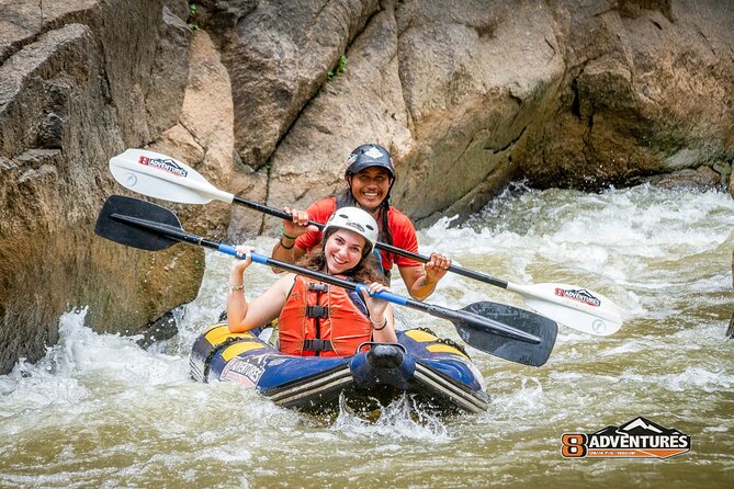 10KM Inflatable Kayaking and 3HR Trekking Adventure - A full day beside the Mae Taeng River