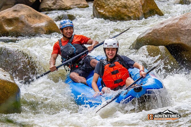 10KM Inflatable Kayaking and 3HR Trekking Adventure - Inflatable kayaking on the Mae Taeng