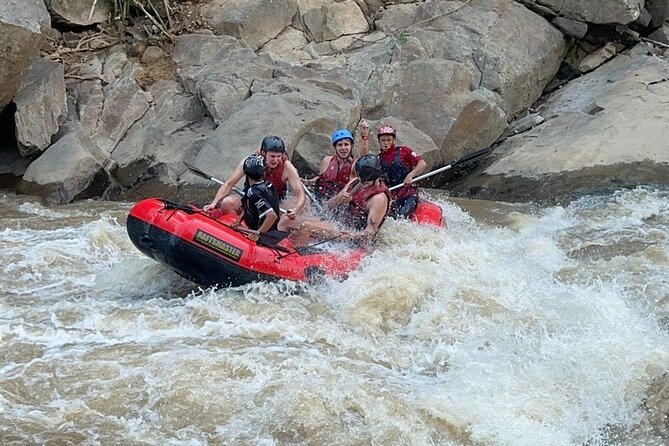 8 hour Sticky waterfall, ATV and White water rafting Adventures - ATV riding through fields and jungle tracks