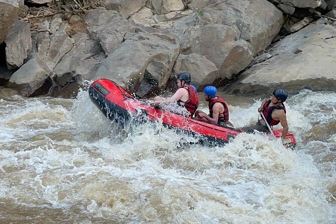 8 hour Sticky waterfall, ATV and White water rafting Adventures - Sticky Waterfall: climbing limestone instead of stairs