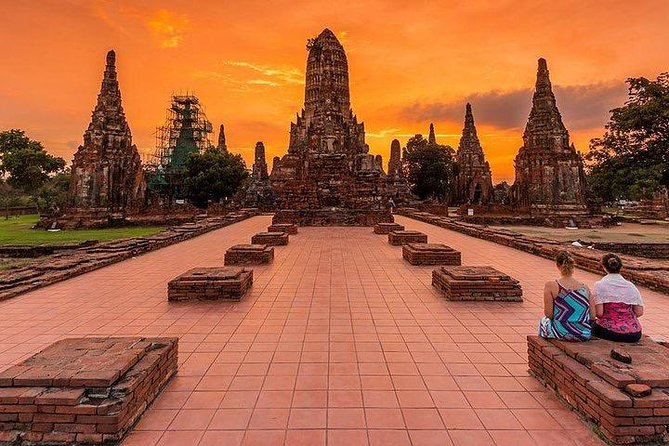 Afternoon Ayutthaya heritage site & River Boat Ride at Sunset - Wat Chaiwatthanaram in the afternoon light