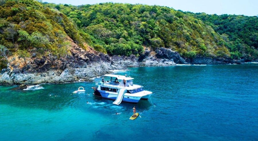 Amazing Coral Island & Sunset Dinner with Power Catamaran - Laem Krating at sunset