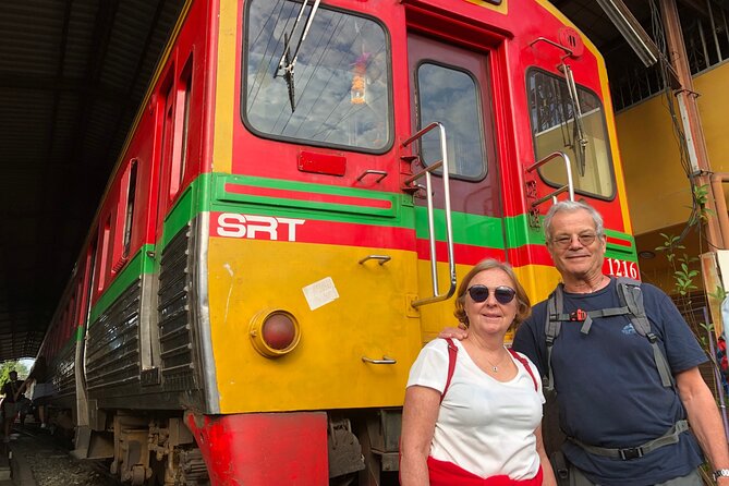 Amphawa and Railway Markets with Boat Ride Group Tour - Wat Bang Kung and its banyan-covered chapel