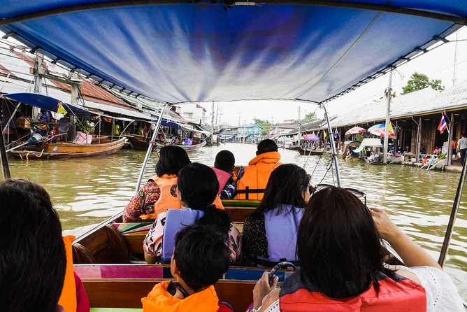 Amphawa Floating & Maeklong Railway Train Market (Small Group) - Wat Bang Kung: a short temple visit under banyan roots