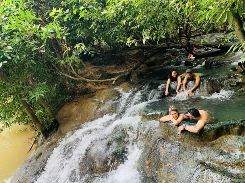 Ao Nang: Hot Spring, Emerald Pool & Tiger Cave Temple Tour - Hot Spring Waterfall: a warm first stop