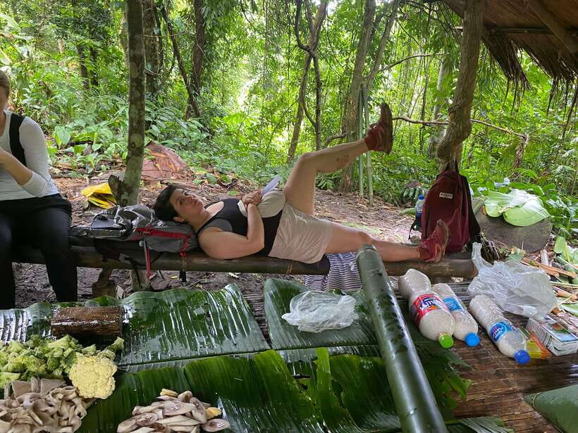 Authentic trek only walk in Chiang Rai jungle - Swimming at the Waterfall
