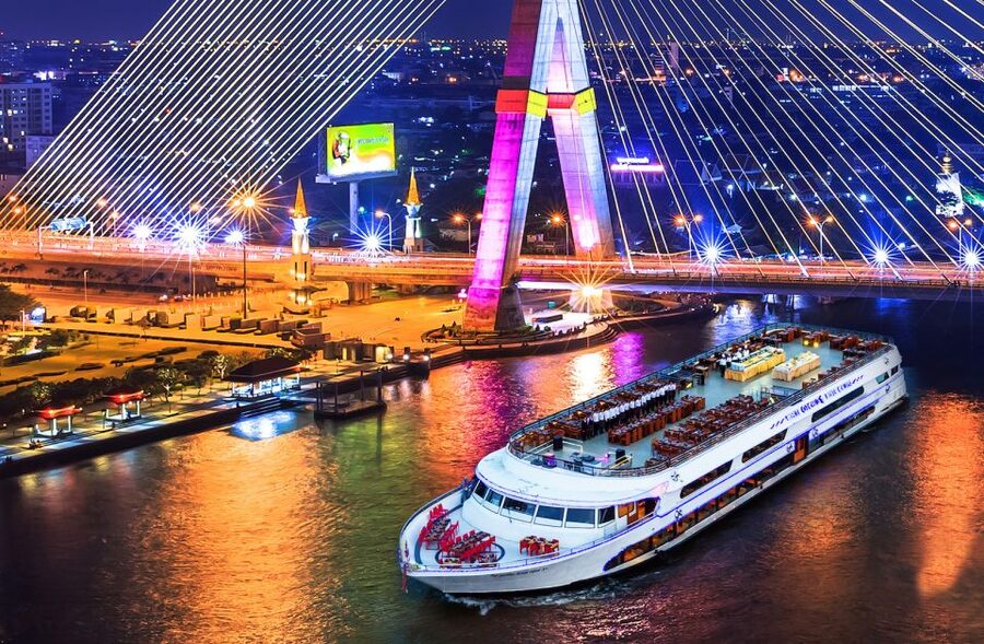 Bangkok: 2-Hour Dinner & Shows on White Orchid River Cruise - The Chao Phraya After Dark