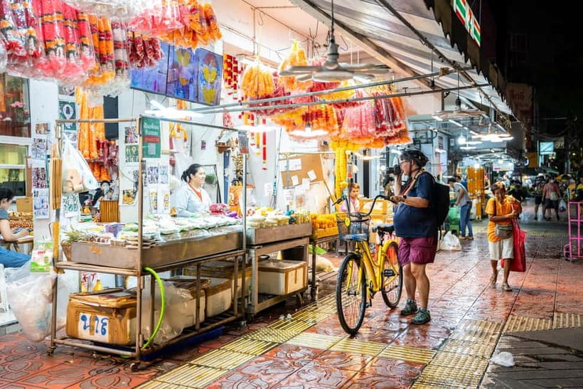 Bangkok by Night Cycling Tour with Street-food Meal - A street-food meal with local flavor