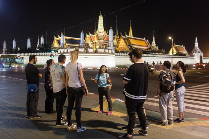 Bangkok by Night: Temples, Markets and Food Tuk-Tuk Tour - Rattanakosin and the Grand Palace at night