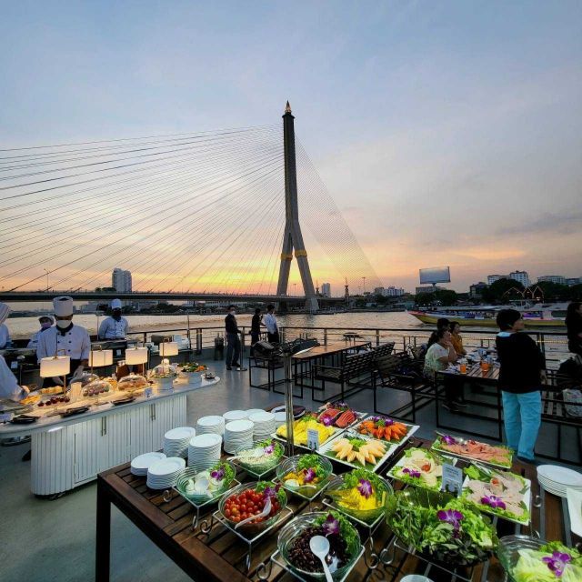 Bangkok: Calypso x White Orchid Cruise with Private Transfer - A sunset start on the Chao Phraya