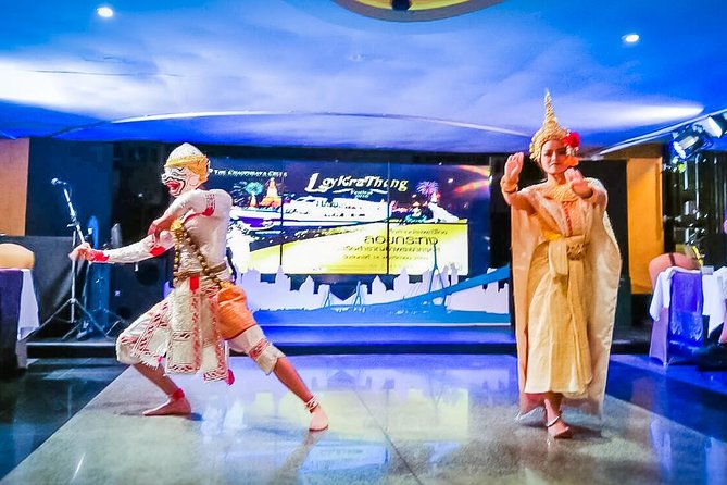 Bangkok Chao Phraya River Sunset Cruise Tour Admission Ticket - Dinner, live music, and Thai performances