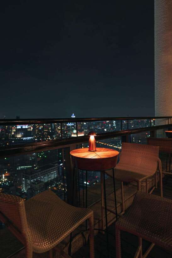 Bangkok: Enjoy Fine Thai Food with Panoramic Rooftop Views - Thai food served for sharing