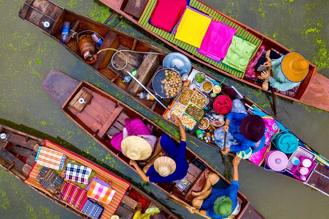 Bangkok: Floating Market & Train Market with Train/Boat ride - The longtail boat through canals and water villages