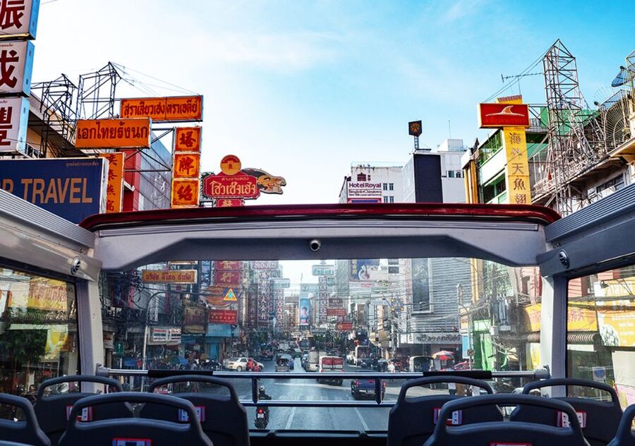 Bangkok: Hop-On Hop-Off Bus with 24, 48 or 72-Hour Validity - Start at Siam Paragon, then ease into the city