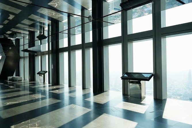 Bangkok : Mahanakhon SkyWalk Admission Ticket - Indoor views, outdoor access, and weather concerns
