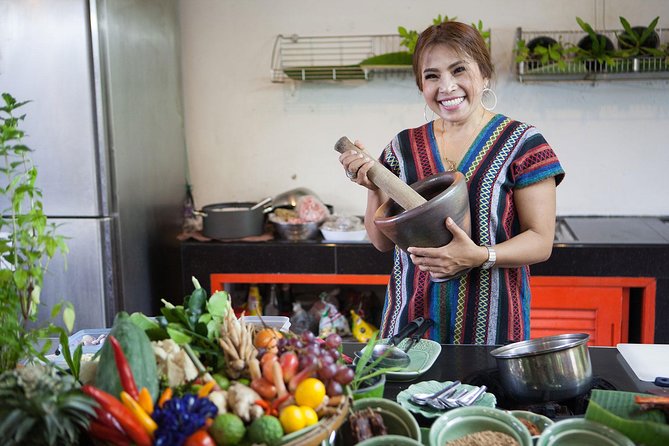 Bangkok Market Tour & Thai Cooking Class with Boat Ride with Aoy - Eating the meal you prepared