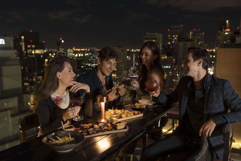 Bangkok: Mojjo Rooftop Lounge & Bar Food & Beverage Package - Latin fusion food with a useful package price