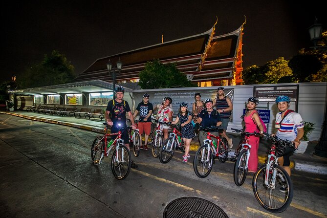 Bangkok: Night Bike Tour with Temples & Flower Market Visit - Loha Prasat and the Old City lanes