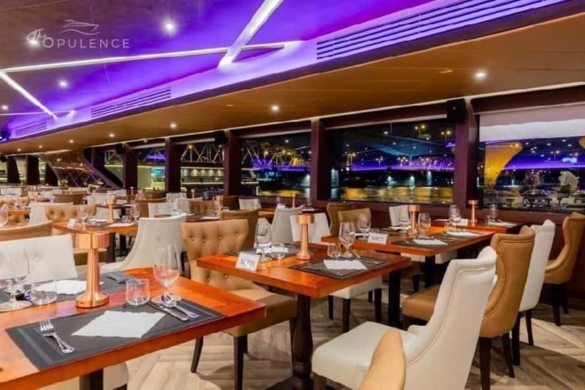 Bangkok: Opulence Luxury River Dinner Cruise - Buffet dinner: broad choice, uneven details