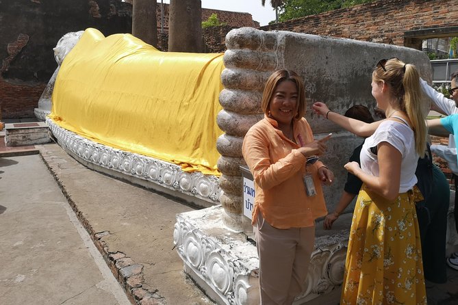 Bangkok: Private Ayutthaya and Bang Pa-In Summer Palace Tour - Wat Lokayasutharam and the reclining Buddha