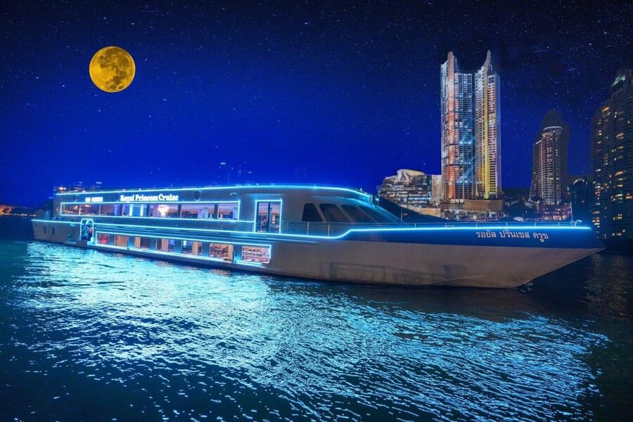 Bangkok: Royal Princess Cruise with Optional Hotel Transfer - The route from Asiatique to Rama 8 Bridge
