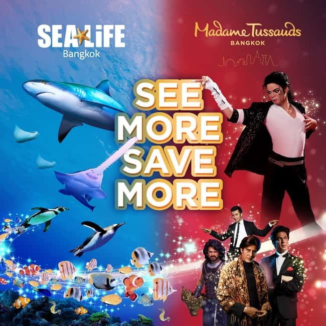 Bangkok: SEA LIFE Bangkok & Madame Tussauds Entry Ticket - Two Bangkok attractions in one Siam-area visit