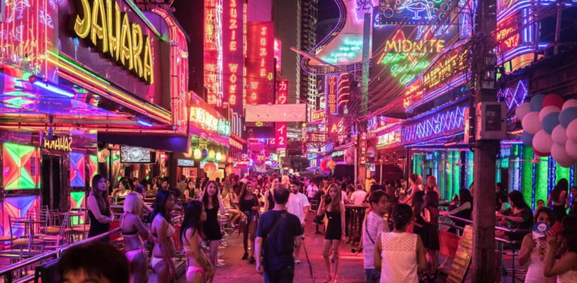 Bangkok: Soi Cowboy, Nana, Soi 11, Rooftops, Clubs & Go Go’s - Spectrum Lounge and Bar, with Bangkok from above