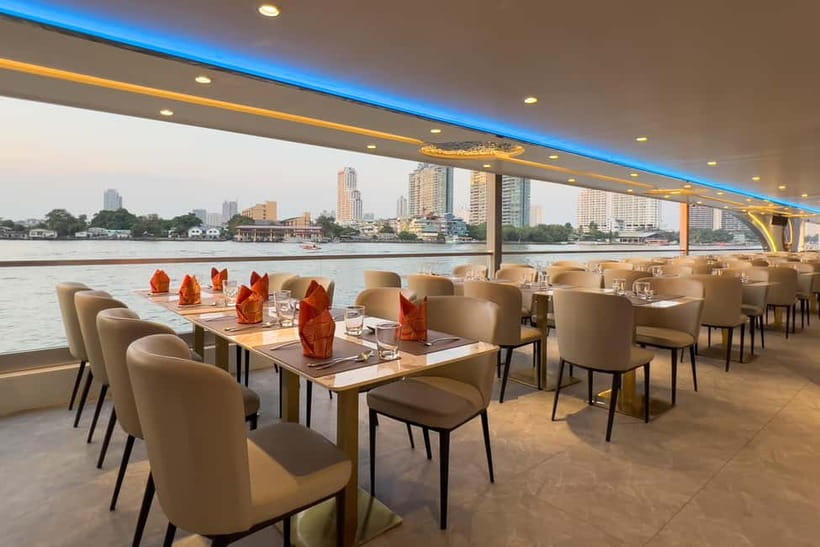 Bangkok: The Planet Chao Phraya River Dinner Cruise - The Chao Phraya after dark