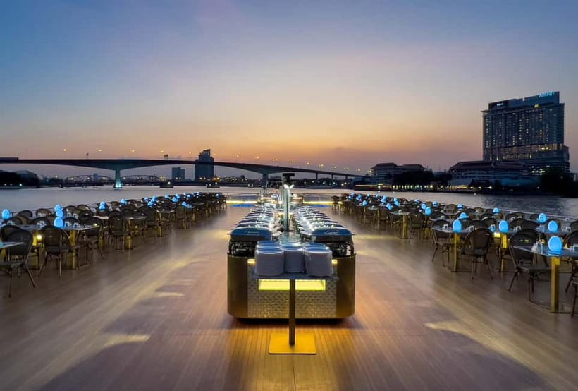 Bangkok:The Planet Sunset&Dinner Cruise on Chao Phraya River - Live music, Thai dance, and a lively boat