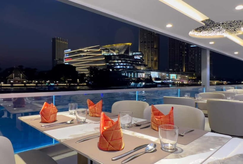 Bangkok:The Planet Sunset&Dinner Cruise on Chao Phraya River - Rooftop seating, rain, and practical comfort