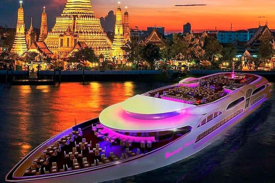 Bangkok: Wonderful Pearl Dinner Cruise and Live Performance - Boarding at River City Bangkok