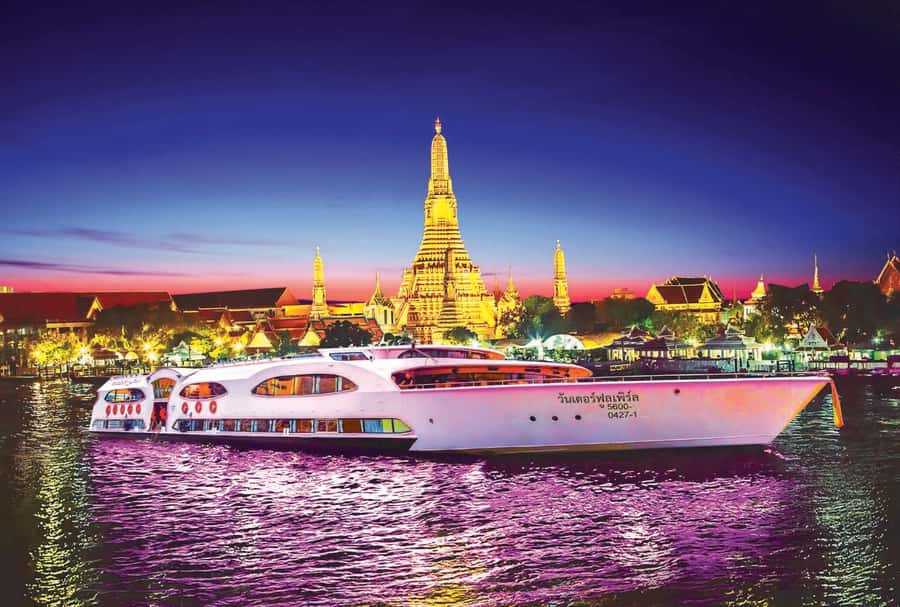 Bangkok: Wonderful Pearl Dinner Cruise and Live Performance - Dinner with Thai and Western choices