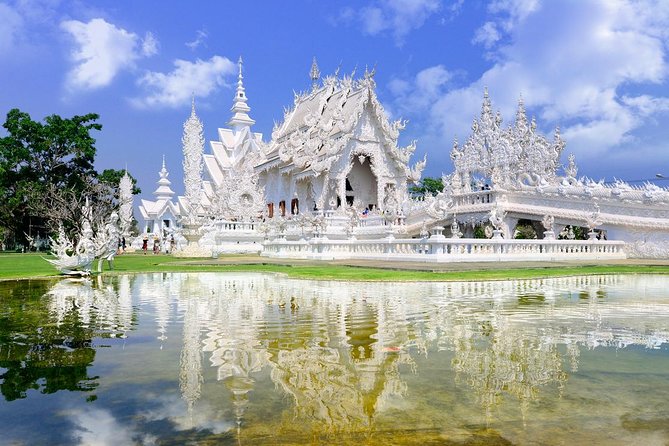 Chiang Mai-Chiang Rai:White-Black-Blue Temple-Golden Triangle-Keren-Boat Trip - The White Temple, Chiang Rai’s dazzling centerpiece