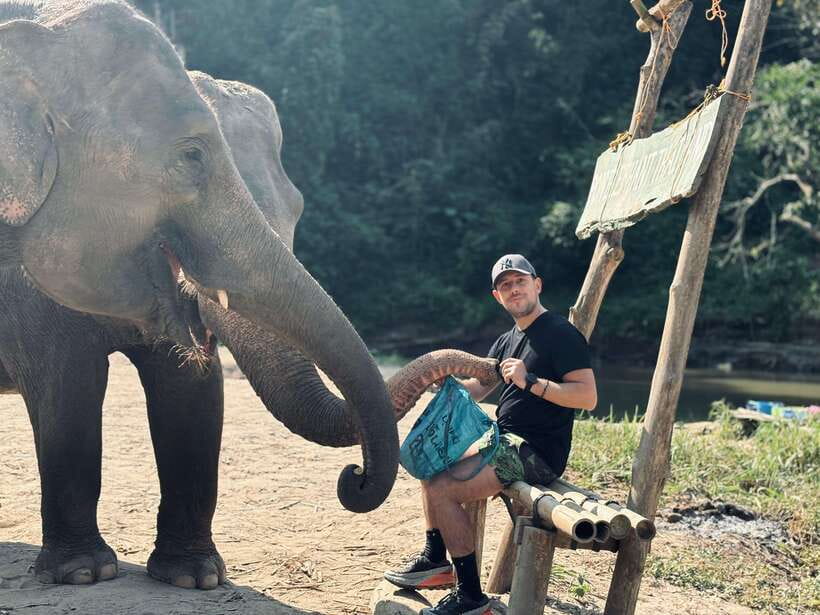 Chiang Mai: Elephant Sanctuary Feeding Program Half-Day Tour - The river, bathing, and the chance of getting soaked