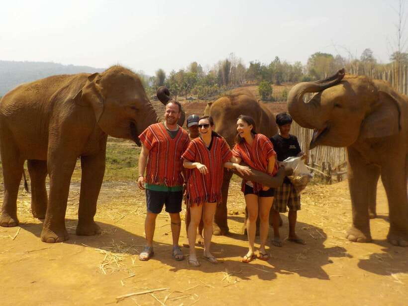 Chiang Mai: Elephant Sanctuary Local Hill Tribe Caretakers - Hiking to Mae Wang Waterfall