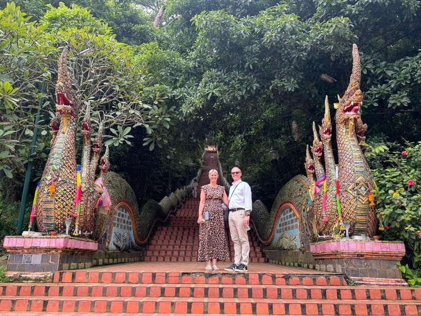Chiang Mai: Elephant Sanctuary, Monk Trail & Doi Suthep Tour - Transport, timing, and group size