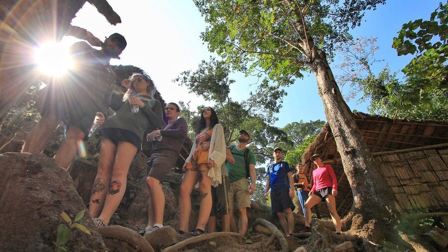 Chiang Mai: Guided Jungle and Waterfall Trek with Transfer - Leaving Chiang Mai in an air-conditioned van