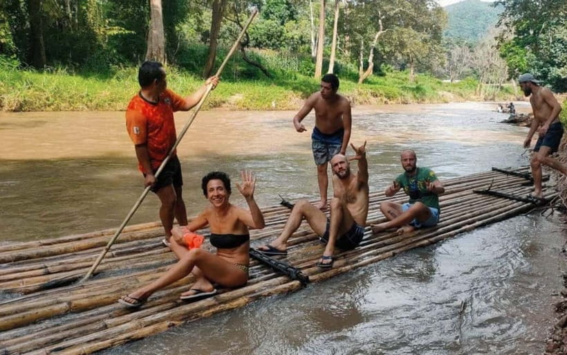 Chiang Mai: Jungle Trek, Elephants care & Bamboo Rafting - A local market and the food for the day