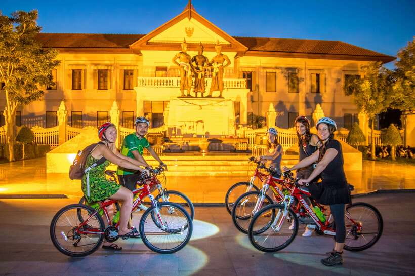 Chiang Mai: Private Historic Old City Bike Tour - Night - Tha Phae Gate begins the Old City story
