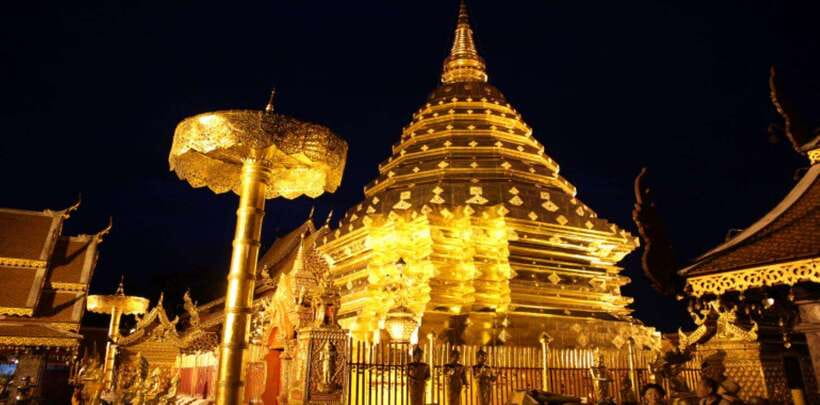 Chiang Mai:Wat Phra That Doi Suthep & Wat Umong Evening Tour - Reaching Wat Phra That Doi Suthep after sunset