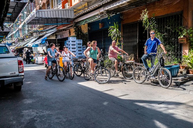 Countryside Bangkok and a Local Floating Market Tour by Bicycle Including Lunch - Boat crossings connect the city to the green side