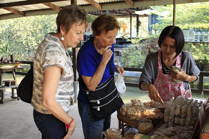 Damnoen Saduak Floating Market Small Group Tour - Coconut sugar, fruit, and canal-side life