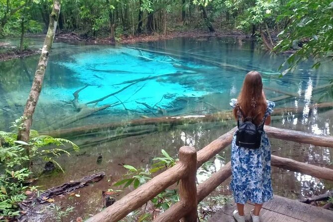 Discover Krabi - Emerald Pool, Hot Springs & Tiger Cave Temple - Namtok Ron: warm water in a shaded forest