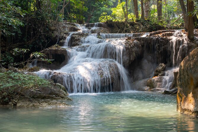 Erawan Waterfalls and Bridge Over River Kwai Tour from Bangkok - Lunch near Erawan National Park