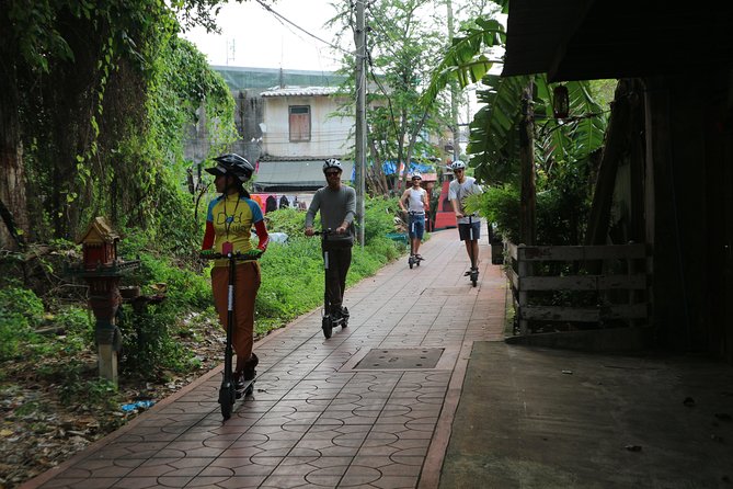 Explore Bangkok by E-Scooter & Try Street Food - The ferry crossing with your scooter