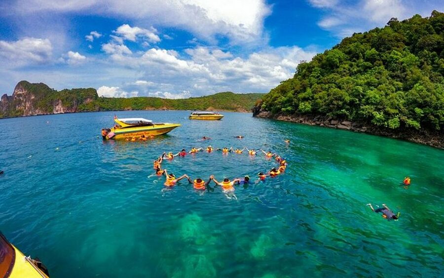 From Ao Nang: Phi Phi Islands Day Tour by Boat with Lunch - Bamboo Island finishes the beach circuit