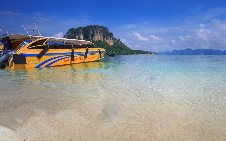From Aonang: 4 Islands one day tour with Lunch - Chicken Island for a quick landmark and snorkel