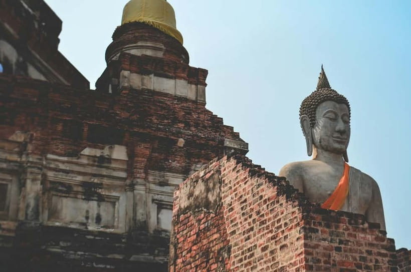 From Bangkok: Ayutthaya Heritage Tour with Sunset Boat Ride - Wat Chaiwatthanaram at the edge of the river