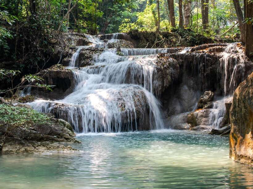 From Bangkok: Erawan Park & Kanchanaburi Small-Group Tour - Lunch in Kanchanaburi